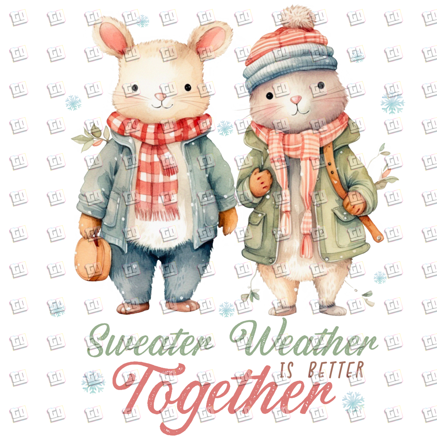 Sweater Weather Is Better Together - Holidays - DTF Transfer