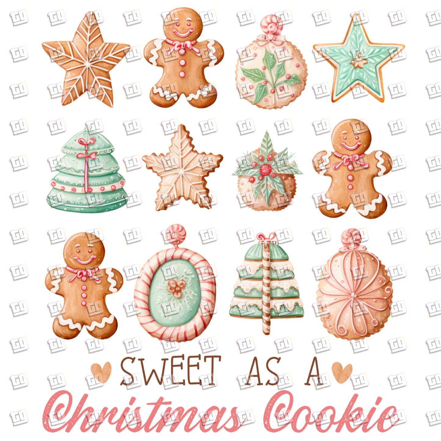 Sweat As A Christmas Cookie - Holidays - DTF Transfer