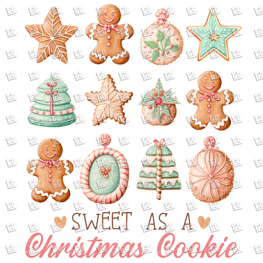 Sweat As A Christmas Cookie - Holidays - DTF Transfer