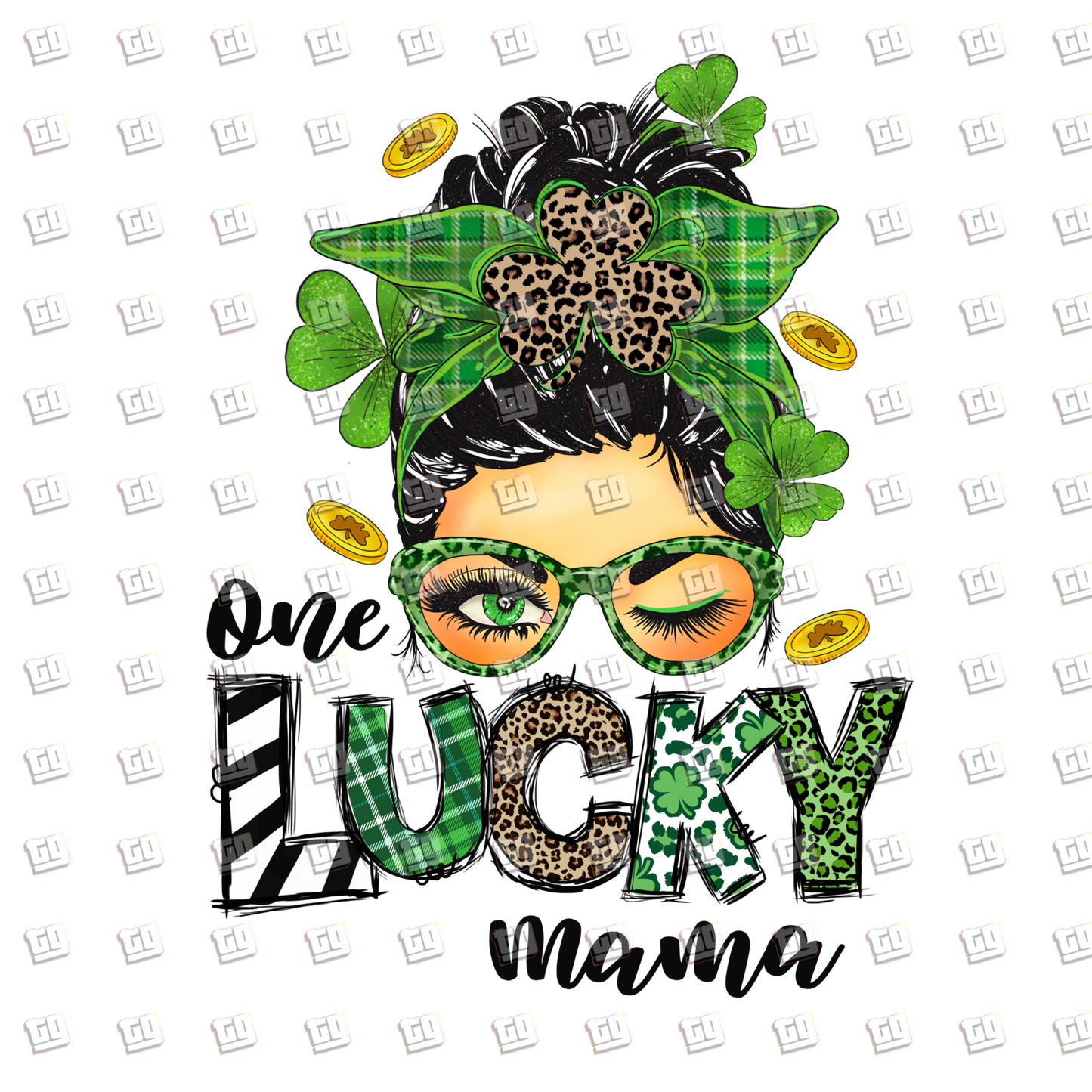 One Lucky Mama - St. Patrick's Day - DTF Transfer