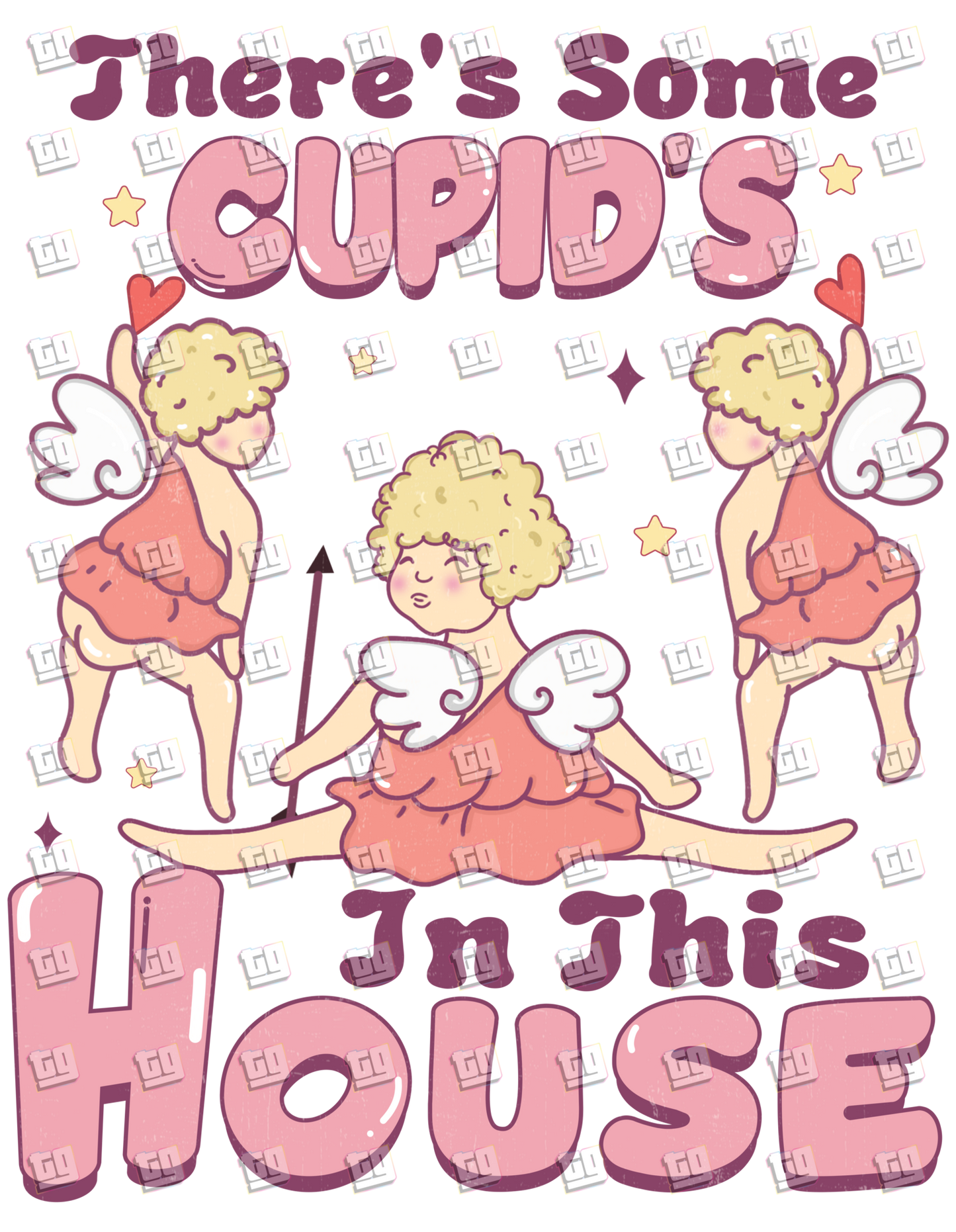 There's Some Cupids In This House (Dancing) - Valentines - DTF Transfer