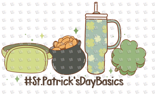 St. Patrick's Day Basics (Stanley, Clover) - St. Patrick's Day - DTF Transfer