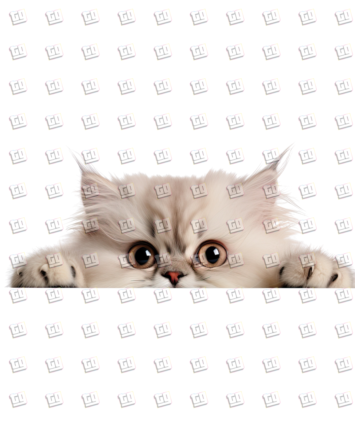 Persian Cat Peeking - Cat - DTF Transfer