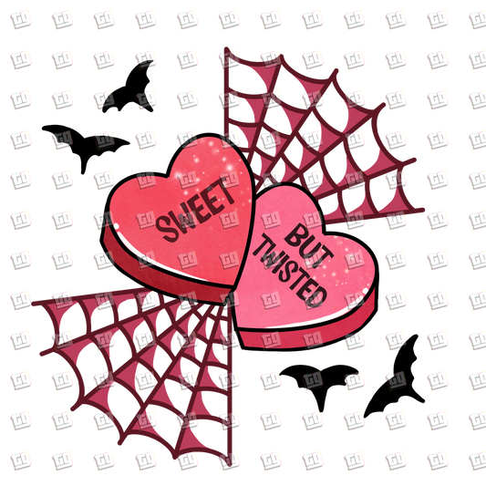 Sweet But Twisted (Candy Hearts) - Valentines - DTF Transfer