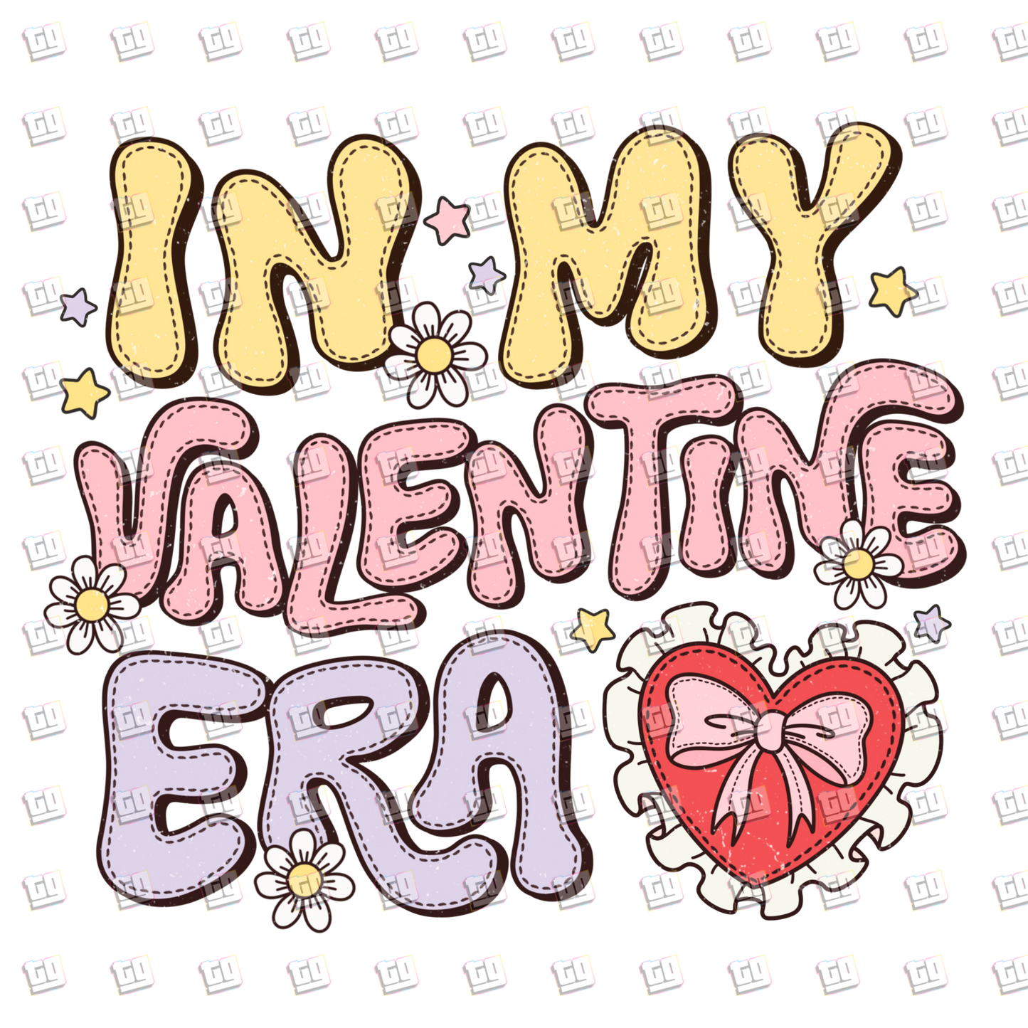 In My Valentine Era (Retro Stitched)- Valentines - DTF Transfer