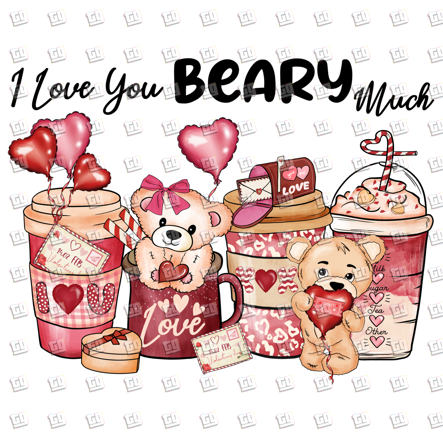 I Love You Berry Much - Valentines - DTF Transfer