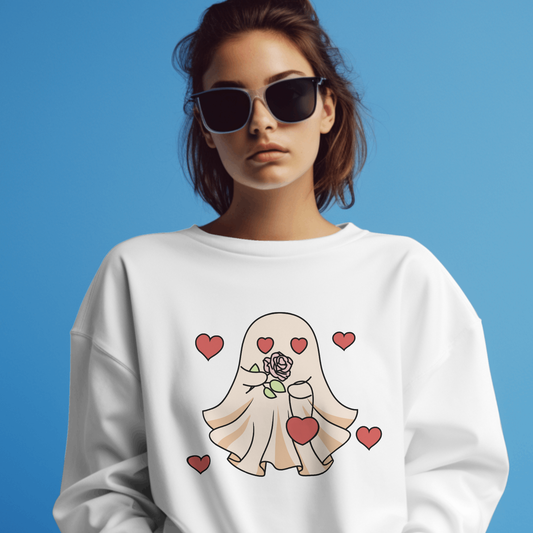 Retro Ghost Heart Purse - Valentines - DTF Transfer