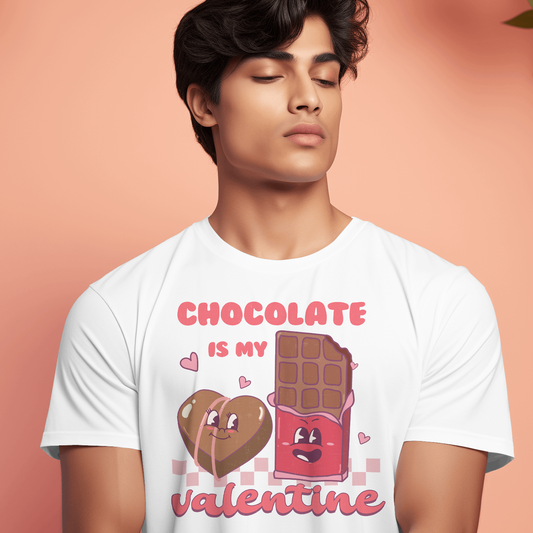 Chocolate Is My Valentine- Valentines - DTF Transfer