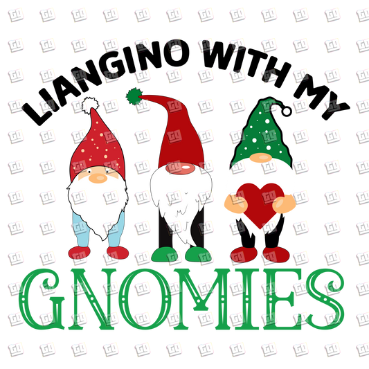 Liangino With My Gnomies - Holidays - DTF Transfer