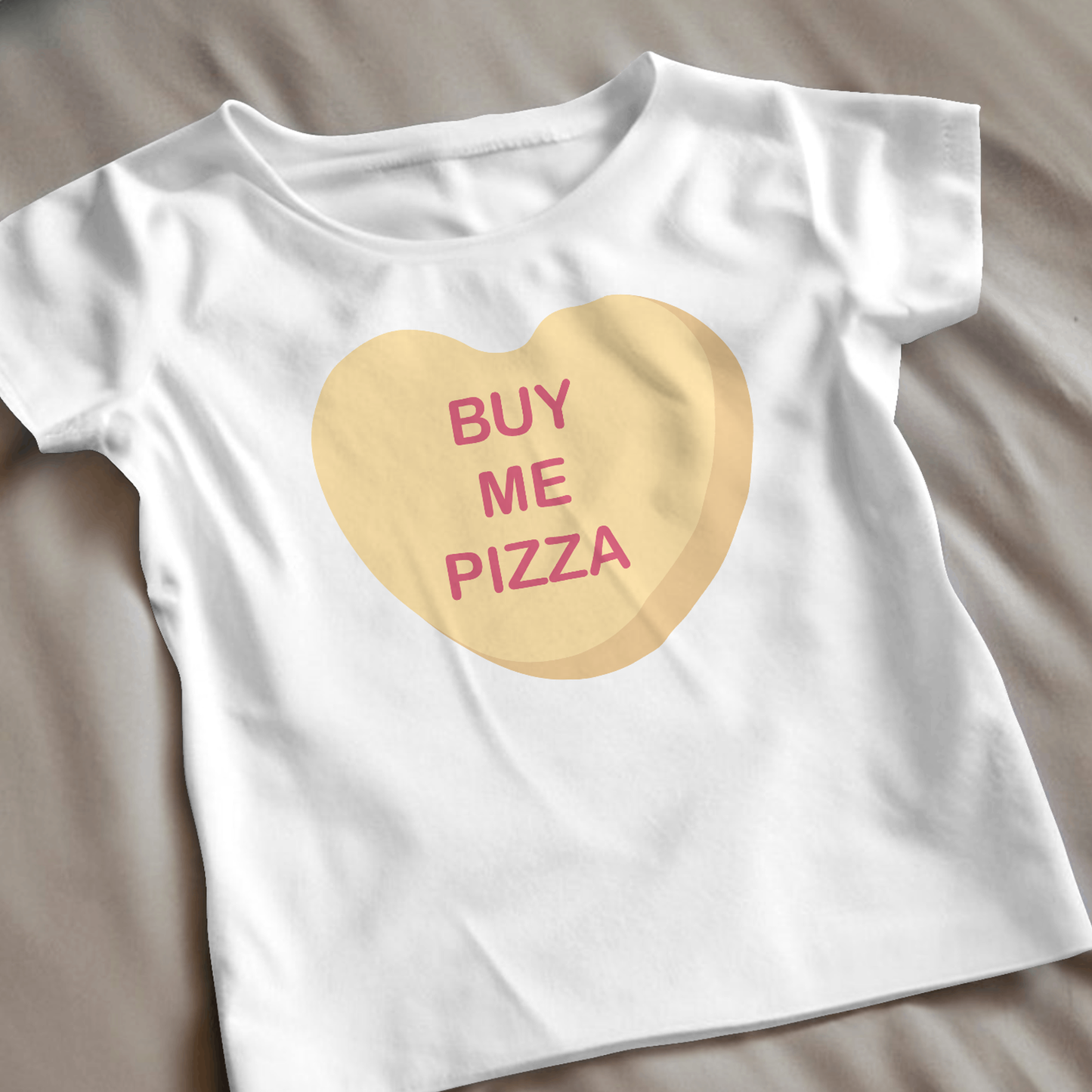 Bye Me Pizza Candy Heart - Valentines - DTF Transfer