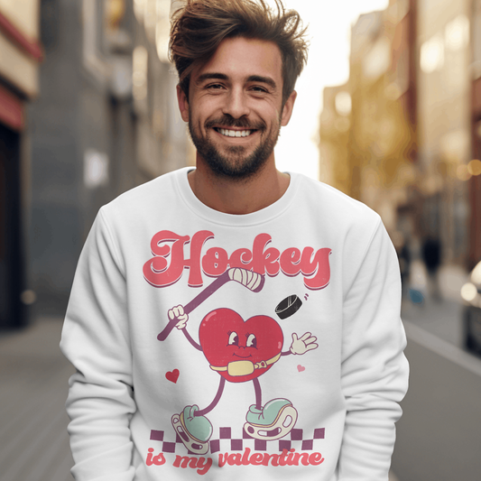 Hockey Is My Valentine- Valentines - DTF Transfer